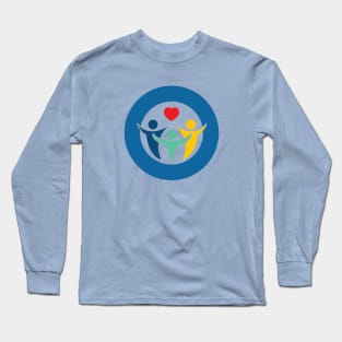 One By One Foundation blue circle logo Long Sleeve T-Shirt